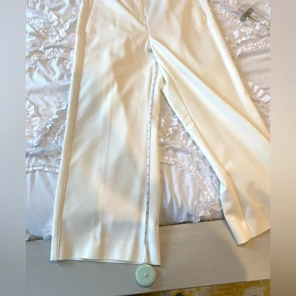 NWT Marcella white cropped pants - Beautifully made! Size 8 - Picture 9 of 14